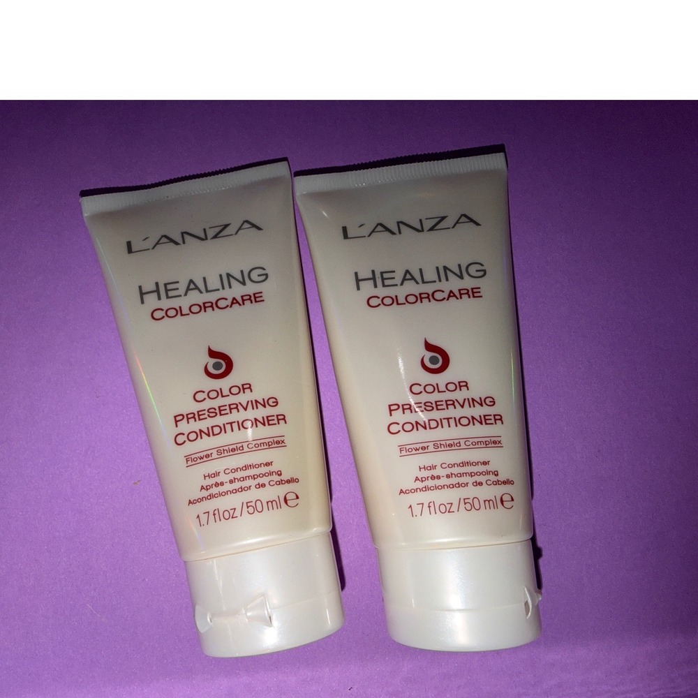 Lanza Healing ColorCare Color Preserving Conditioner Hair care travel 2pk